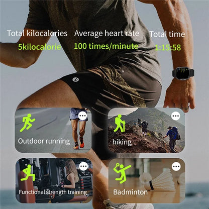 D8 2 in 1 Bluetooth Earphone Multiple Sports Modes Smart Watch Support Health Monitor, Steel Strap