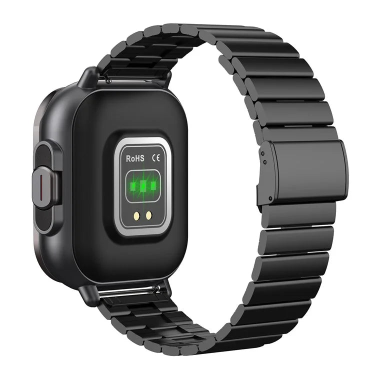 D8 2 in 1 Bluetooth Earphone Multiple Sports Modes Smart Watch Support Health Monitor, Steel Strap