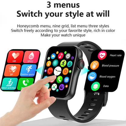 D07 1.7" Screen Women Smart Bracelet NFC Bluetooth Call Smart Watch Support Split Screen, Password Protection