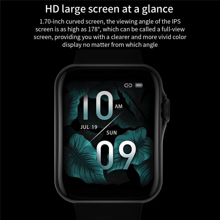 D07 1.7" Screen Women Smart Bracelet NFC Bluetooth Call Smart Watch Support Split Screen, Password Protection