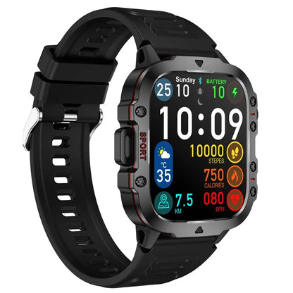 QX11 1.96-inch Display Smart Watch Bluetooth Talk Outdoor Waterproof Anti-Drop Sports Bracelet for Men