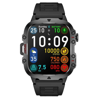 QX11 1.96-inch Display Smart Watch Bluetooth Talk Outdoor Waterproof Anti-Drop Sports Bracelet for Men