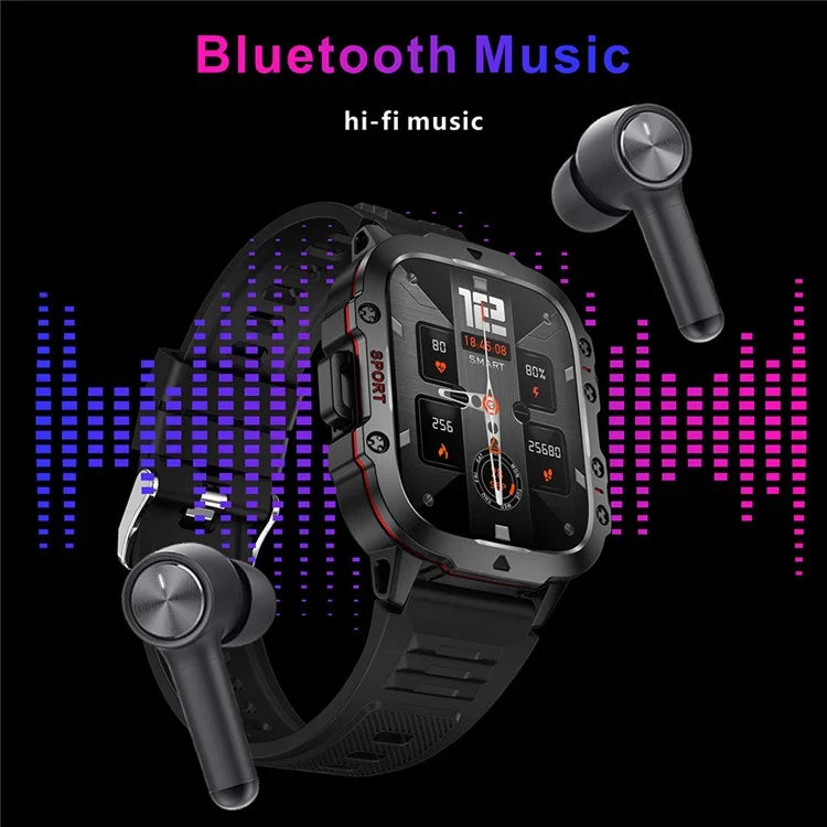 QX11 1.96-inch Display Smart Watch Bluetooth Talk Outdoor Waterproof Anti-Drop Sports Bracelet for Men