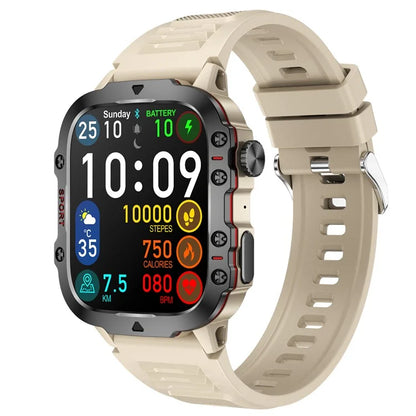 QX11 1.96-inch Display Smart Watch Bluetooth Talk Outdoor Waterproof Anti-Drop Sports Bracelet for Men