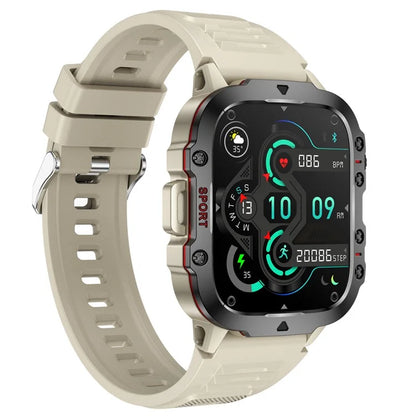QX11 1.96-inch Display Smart Watch Bluetooth Talk Outdoor Waterproof Anti-Drop Sports Bracelet for Men