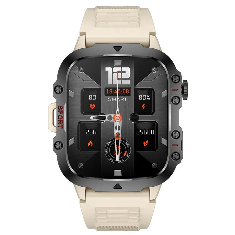 QX11 1.96-inch Display Smart Watch Bluetooth Talk Outdoor Waterproof Anti-Drop Sports Bracelet for Men