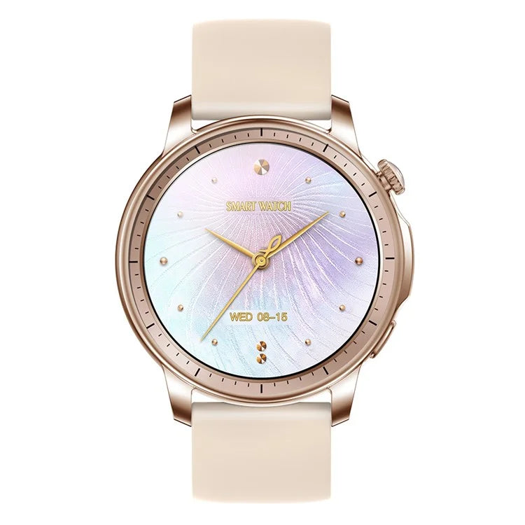 V65 1.32-inch AMOLED Touch Screen Smart Watch Heart Rate Monitor Women Sports Bracelet, Silicone Strap