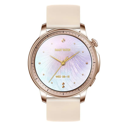 V65 1.32-inch AMOLED Touch Screen Smart Watch Heart Rate Monitor Women Sports Bracelet, Silicone Strap