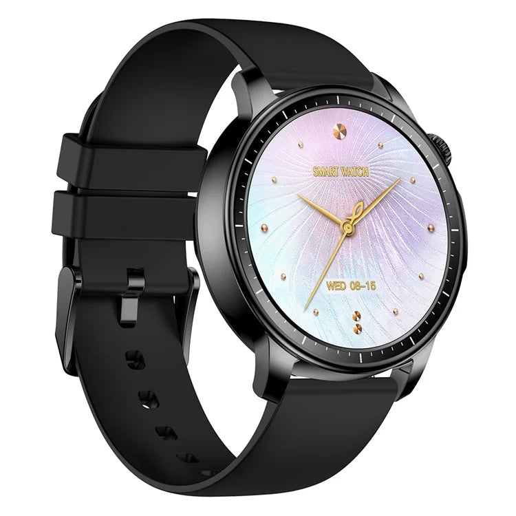 V65 1.32-inch AMOLED Touch Screen Smart Watch Heart Rate Monitor Women Sports Bracelet, Silicone Strap