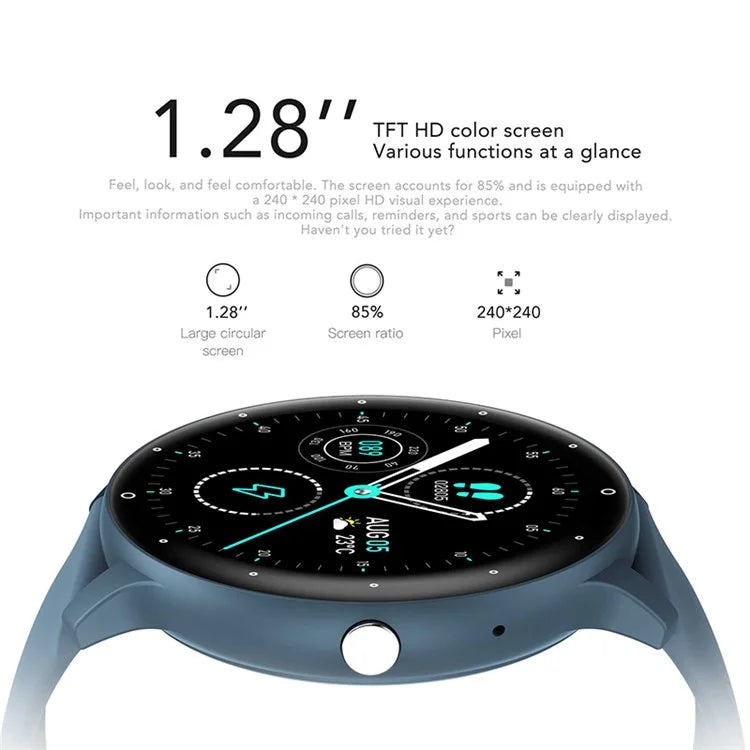 ZL02CPRO 1.28 Inch Heart Rate Monitor Multiple Sports Mode Smart Watch