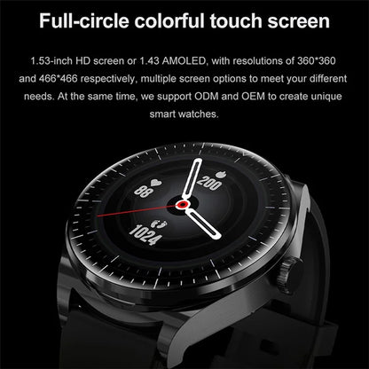 S9 2-in-1 TWS Bluetooth Earphones 1.53" Round Screen Sports Smart Watch