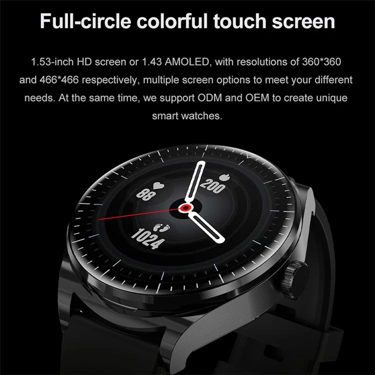 S9 2-in-1 TWS Bluetooth Earphones 1.53" Round Screen Sports Smart Watch