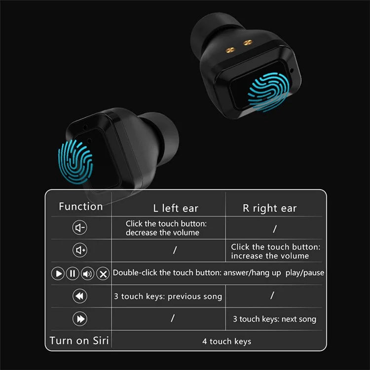S9 2-in-1 TWS Bluetooth Earphones 1.53" Round Screen Sports Smart Watch