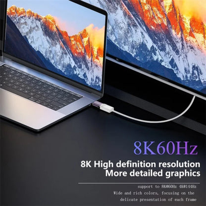 Mini DP Male Adapter to DP 1.4 Female Converter Support 8K HD Video Data Transmission