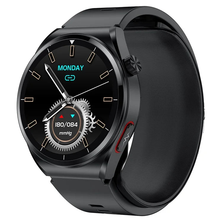 S22 ECG Smart Watch Air Pump Type ECG Blood Glucose Monitor Activity Fitness Tracker
