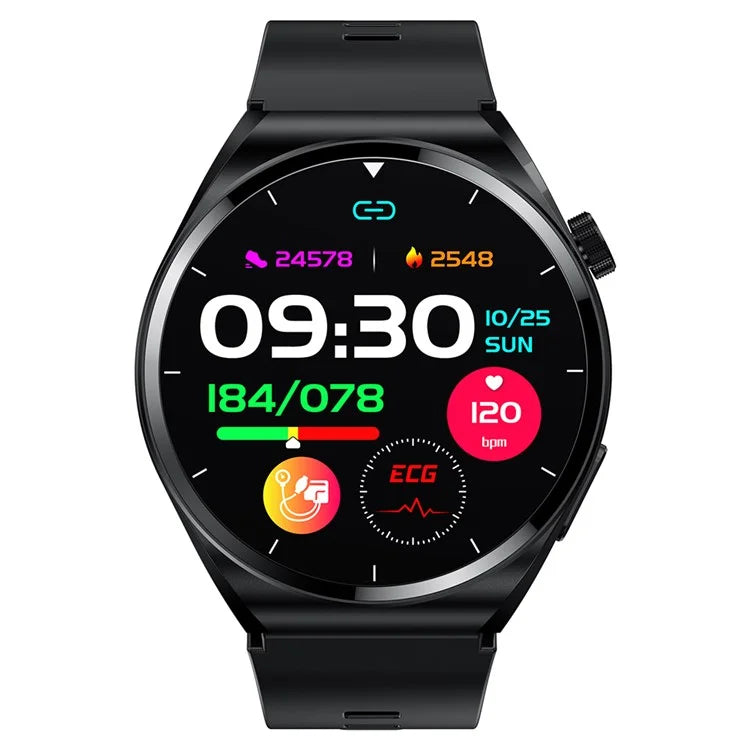 S22 ECG Smart Watch Air Pump Type ECG Blood Glucose Monitor Activity Fitness Tracker