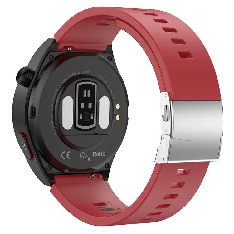 S22 ECG Smart Watch Air Pump Type ECG Blood Glucose Monitor Activity Fitness Tracker