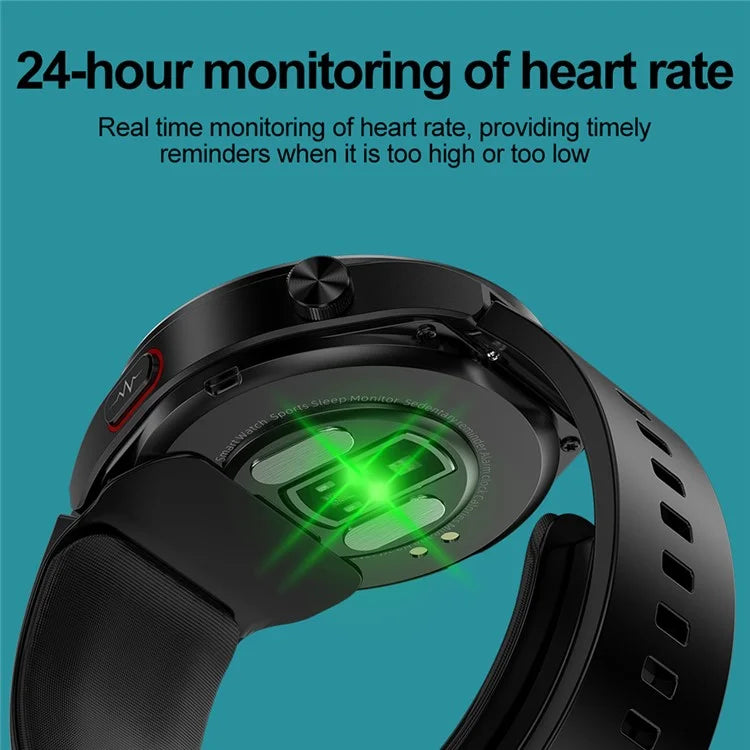 S22 ECG Smart Watch Air Pump Type ECG Blood Glucose Monitor Activity Fitness Tracker