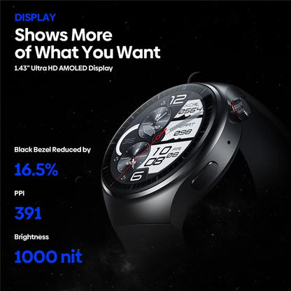 ZEBLAZE Thor Ultra 1.43-inch AMOLED Screen Smart Watch 2+16G Health Monitoring 4G Calling Smart Bracelet