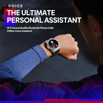 ZEBLAZE Vibe 7 Pro 1.43 Inch AMOLED Hi-Fi Phone Calls Military Grade Toughness Smart Watch