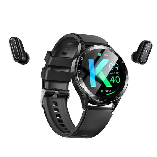 X10 2-in-1 1.39-inch Smart Watch with Earbuds, Flip Cover Version