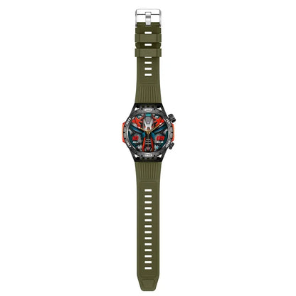 HT22 1.46-inch Round Smart Watch Waterproof Bluetooth Calling Sports Watch+Green