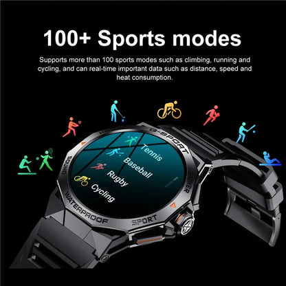 K62 1.43-inch AMOLED Screen Bluetooth Call Smart Watch with Multi Sports Modes