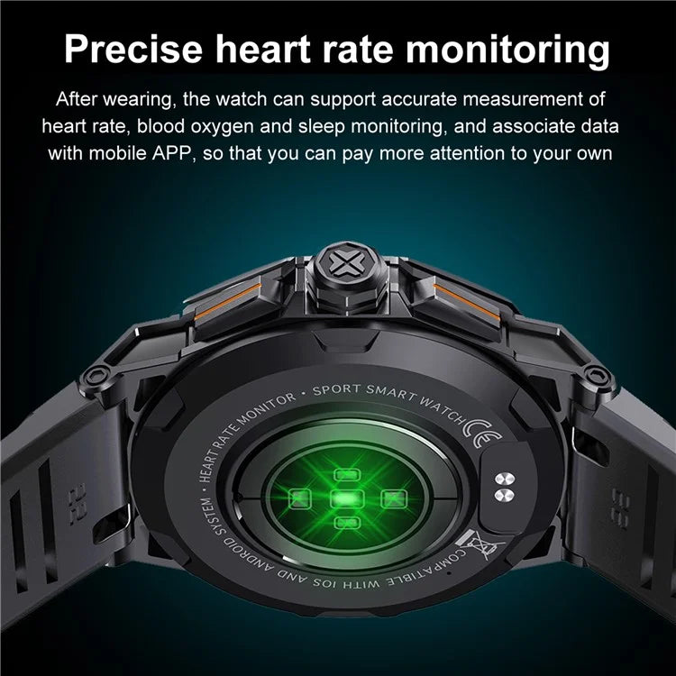K62 1.43-inch AMOLED Screen Bluetooth Call Smart Watch with Multi Sports Modes