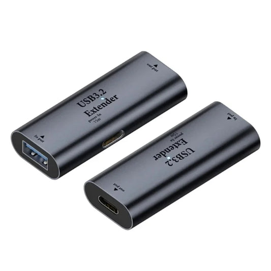 USB-A to Type-C Signal Amplifier 15W Power Supply 10m Transmission Extender