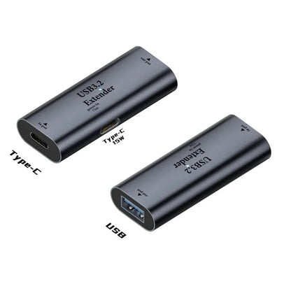10m Transmission Type-C to USB Signal Amplifier 15W Power Supply Extender