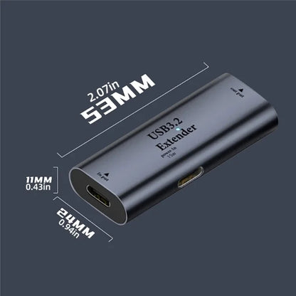 Aluminum Alloy Type-C to Type-C Signal Amplifier 15W Power Supply Extender