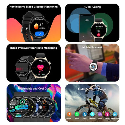 MX16 1.43-inch Round Screen Bluetooth Calling Health Monitor Smart Watch