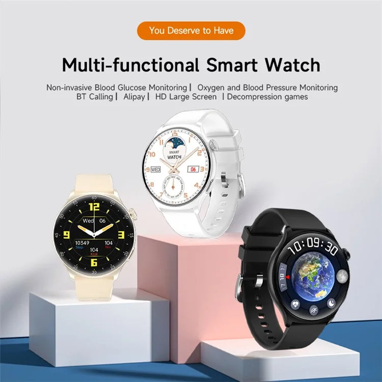 MX16 1.43-inch Round Screen Bluetooth Calling Health Monitor Smart Watch