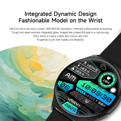 MX16 1.43-inch Round Screen Bluetooth Calling Health Monitor Smart Watch
