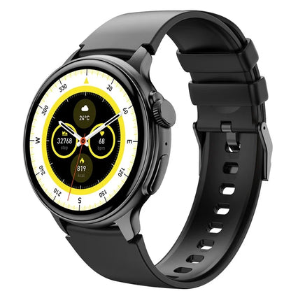 S58 AMOLED Round Screen Bluetooth Call Smart Watch Heart Rate Monitor Fitness Tracker