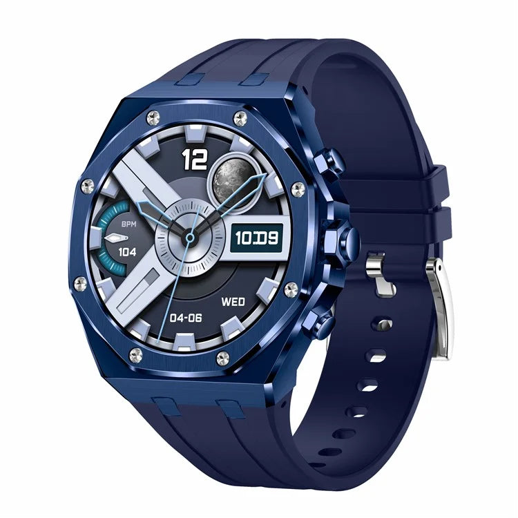 AK68 Silicone Strap 1.43-inch AMOLED Screen Smart Watch Bluetooth Call Health Monitoring Sports Watch