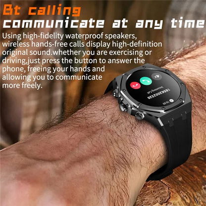 AK68 Silicone Strap 1.43-inch AMOLED Screen Smart Watch Bluetooth Call Health Monitoring Sports Watch
