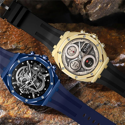 AK68 Silicone Strap 1.43-inch AMOLED Screen Smart Watch Bluetooth Call Health Monitoring Sports Watch