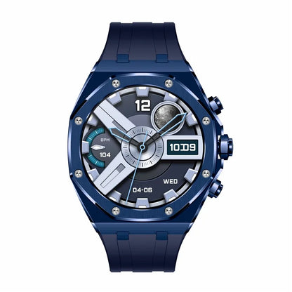 AK68 Silicone Strap 1.43-inch AMOLED Screen Smart Watch Bluetooth Call Health Monitoring Sports Watch