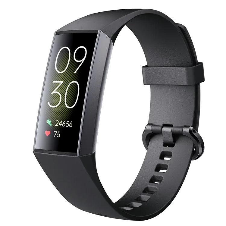 C67 AMOLED Screen Watch Sleep Monitor Wrist Bracelet Waterproof Smart Band (Button Control)