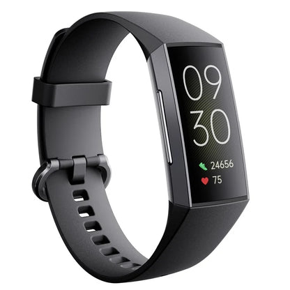 C67 AMOLED Screen Watch Sleep Monitor Wrist Bracelet Waterproof Smart Band (Button Control)