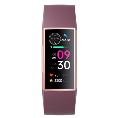 C67 AMOLED Screen Watch Sleep Monitor Wrist Bracelet Waterproof Smart Band (Button Control)