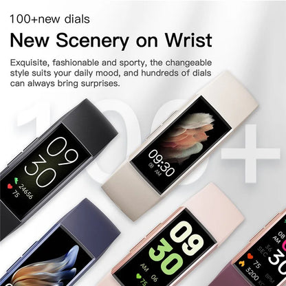 C67 AMOLED Screen Watch Sleep Monitor Wrist Bracelet Waterproof Smart Band (Button Control)
