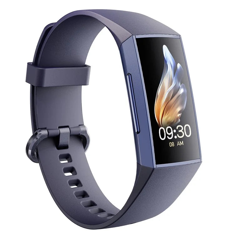 C67 AMOLED Screen Watch Sleep Monitor Wrist Bracelet Waterproof Smart Band (Button Control)