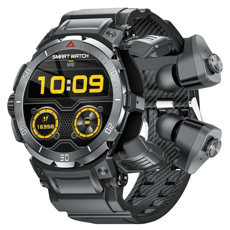 GT100pro 2-in-1 1.46-inch Health Monitoring Smart Watch TWS Bluetooth Earbuds