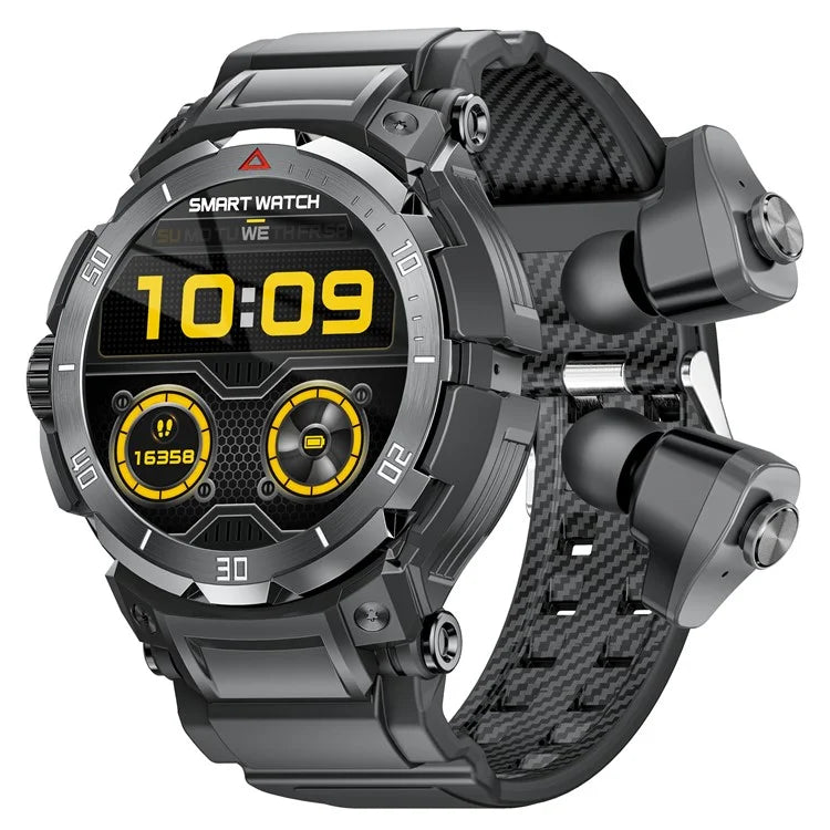 GT100pro 2-in-1 1.46-inch Health Monitoring Smart Watch TWS Bluetooth Earbuds