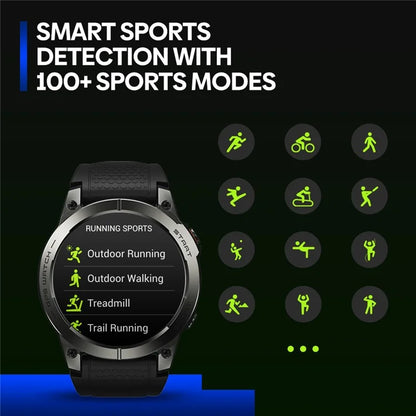 ZEBLAZE Stratos 3 Pro 1.43-inch Bluetooth Call Health Monitor GPS Sports Smart Watch