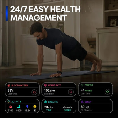 ZEBLAZE Stratos 3 Pro 1.43-inch Bluetooth Call Health Monitor GPS Sports Smart Watch