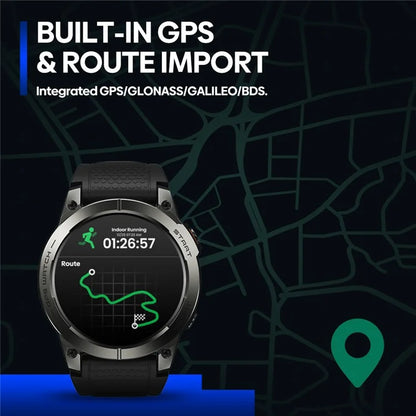 ZEBLAZE Stratos 3 Pro 1.43-inch Bluetooth Call Health Monitor GPS Sports Smart Watch