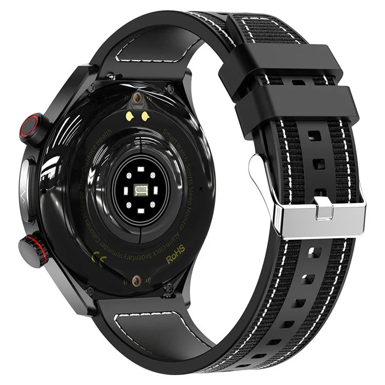 E800 SOS Emergency Call Watch IP68 Waterproof ECG Health Monitor Smart Bracelet (Nylon Strap)